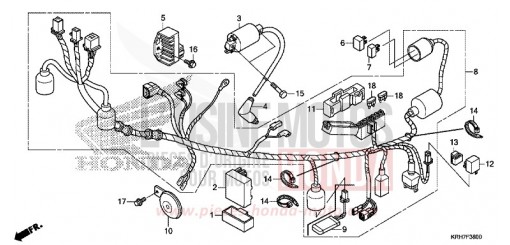 FAISCEAU DES FILS XR125LEKJ de 2018